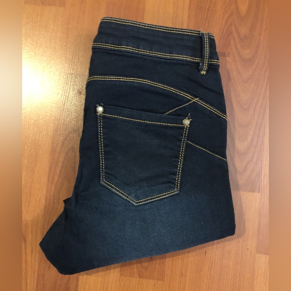 Women's Dark Blue Jeans capris